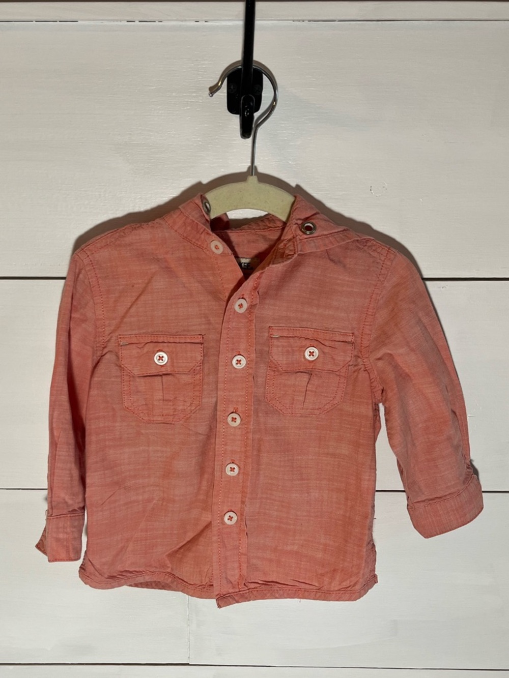 Cherokee Coral Button-Down Shirt for Kids